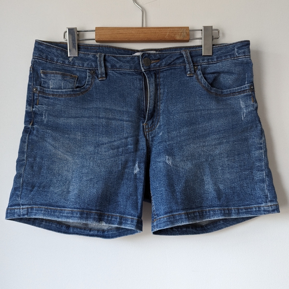 Stretchy Jean Shorts, Size 10